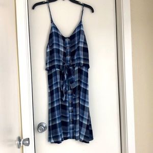 Hipster Blue plaid dress